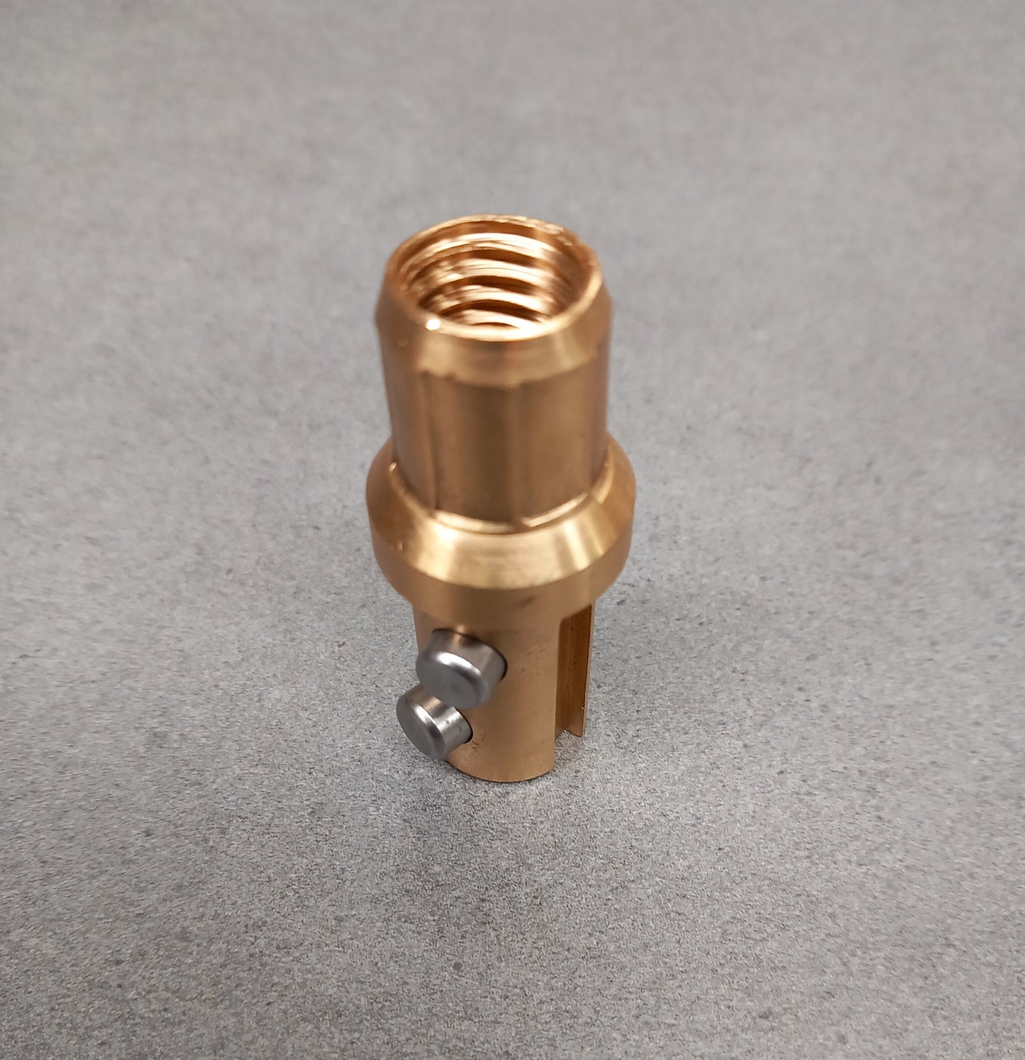 Double Lock Keyed Brush Adaptor Brass